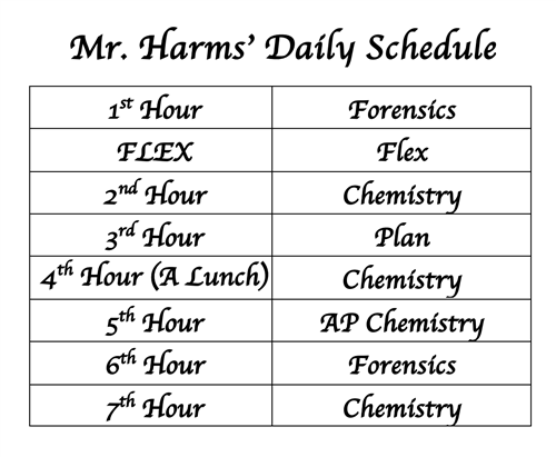 Schedule